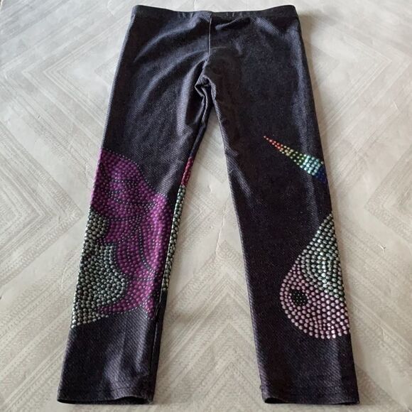 Terez Girls Crystal Emoji Collection Limited Edition Unicorn Leggings - Picture 7 of 7
